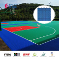 Multi -doele achtertuin Waterdichte PP -in elkaar grijpende outdoor basketbalveld vloeren