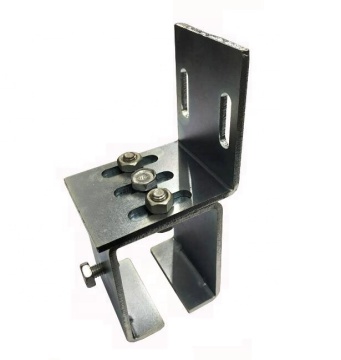 Hanging door roller track bracket for sliding door