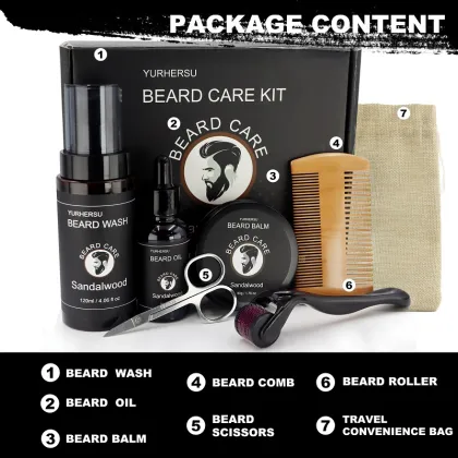 New Arrival Grooming & Beard Care Kit with Combs for Moisturizing Male Skin