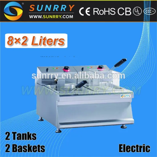 Commercial Electric Propane Deep Fryer Double 6 Liters Frying Machine For Fries (SY-TF600TA SUNRRY)