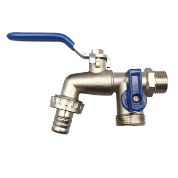 Washing Machine Brass Bibcock Tap - 1/2'' and 3/4'' Zin Alloy Body Double Bibcock