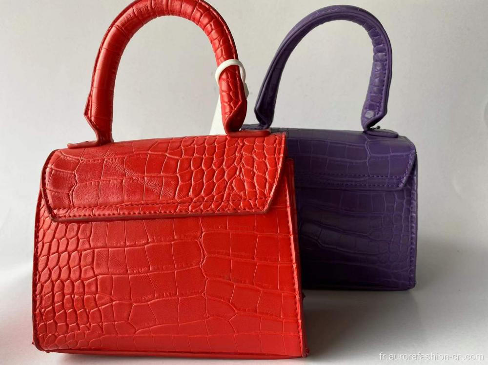 Sac à main luxueux à motif alligator italien