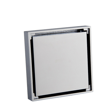 Brass Chrome Shower Drain with Tile Insert for Kitchen and Bathroom