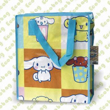 Beach Bag, Made of Recycled Woven PP, Measures 33 x 29 x 13cm