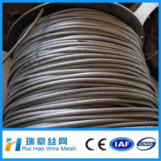 Galvanized steel wire rope, for Aircraft Cable