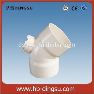Low price /Manufacturer of white color pvc 45deg elbow with port