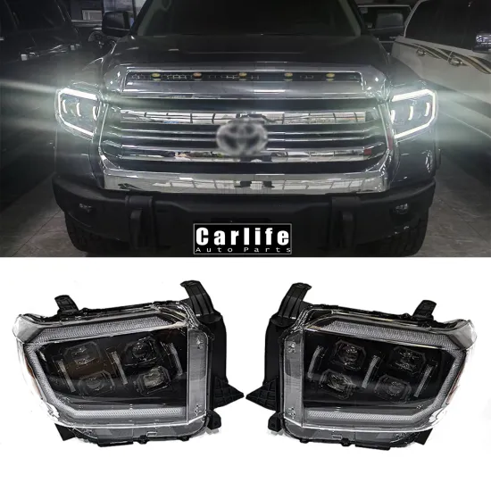 2014-2020 Toyota Tundra LED Headlamp Assembly - 4 Lens New Style