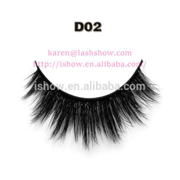 In 2016, the new products are pure handmade super natural 3 d synthetic eyelashes soft hair