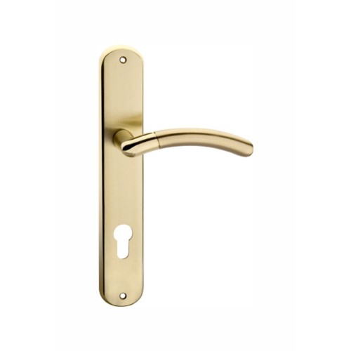 bathroom door handle Top sale fuctional zinc door handle on plate Factory