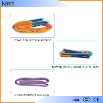 Single Ply Or Double Plies Polyester Lifting Slings Anti-corrosion