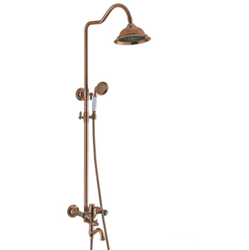 Feenice Gold Diamond Decoration Rainfall Shower Set
