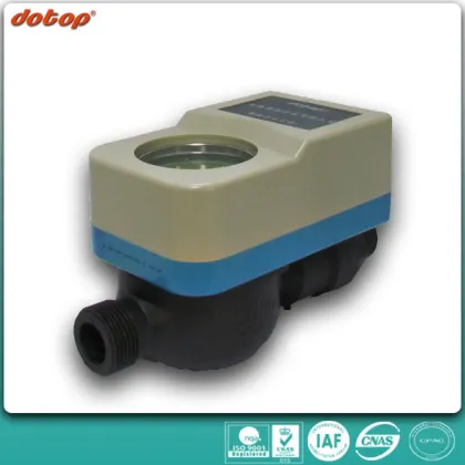 High tech remote water meter with valve lock