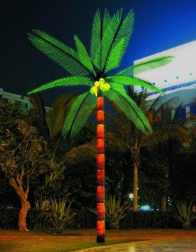 Luminous Palm Trees: Illuminated Landscapes and Lighting Ideas