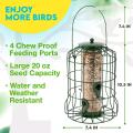 Premium Grade Steel Caged Tube WildBird Feeder