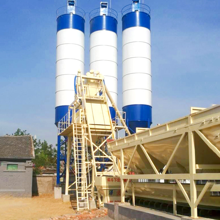 75m3h HZS Hopper Type Advanced Concrete Batching Plant