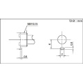 Type 9 metalen as gelede potentiometer