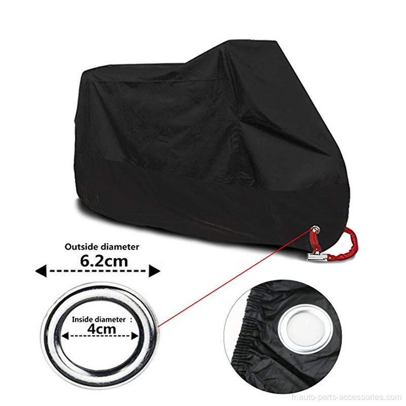 Couverture de moto portable universelle en polyester