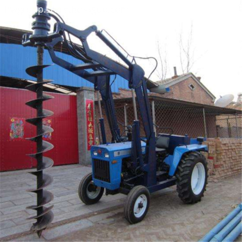 Deep Bore Pile Drilling Machine on Tractor
