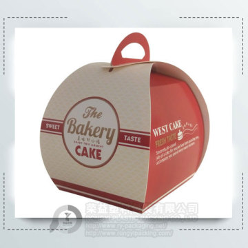 Top Grade Paper Snack Cake Box with Handle