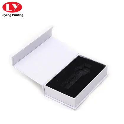 Fancy Paper Single Watch Packaging White Watch Boxes