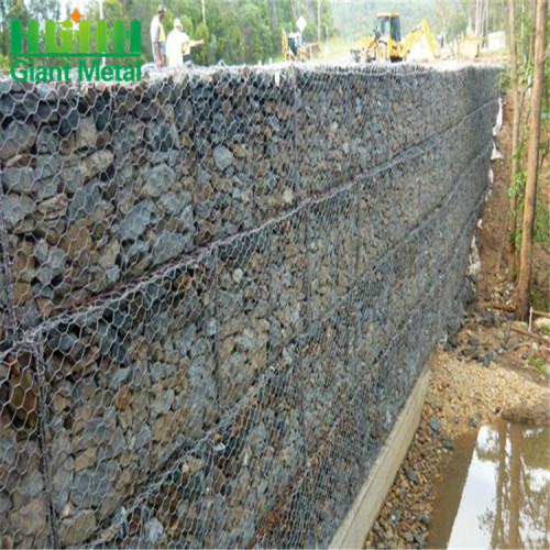 Double Twist Heavy Gegalvaniseerde geweven Gabion-mand