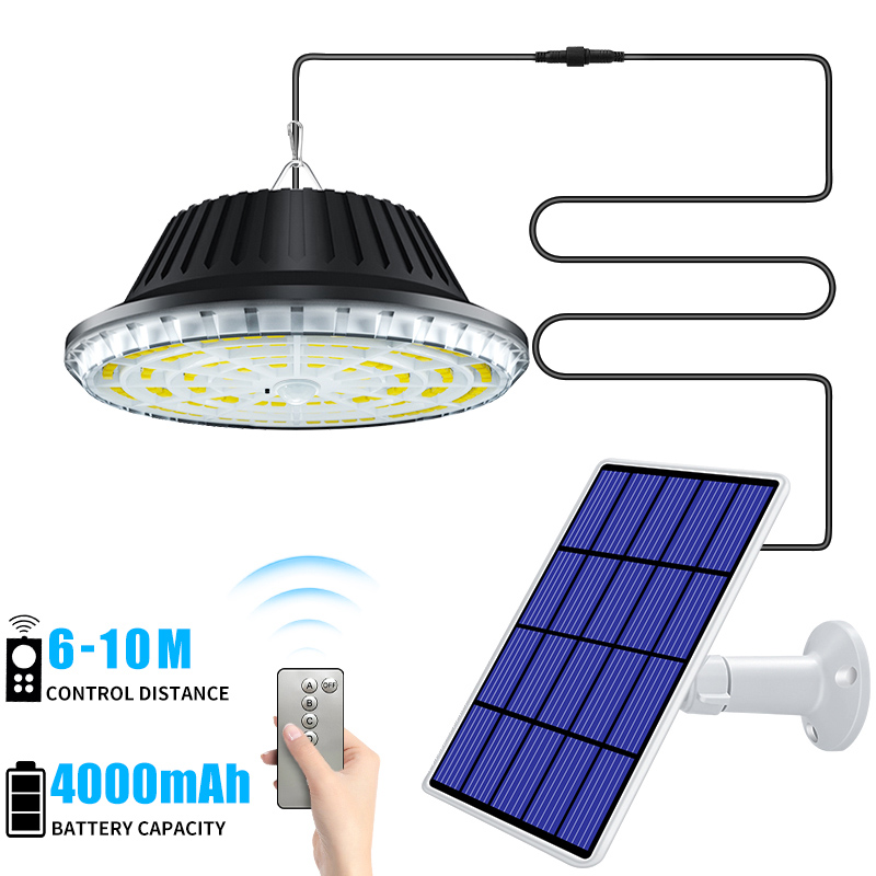 Motion Sensor Solar Ceiling Lamp with Remote Control