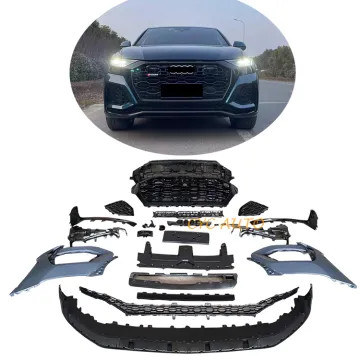 RSQ8 Car Bumper with Grille Rear Diffuser Bodykit Full Set Upgrade for Audi Q8 2021-2022