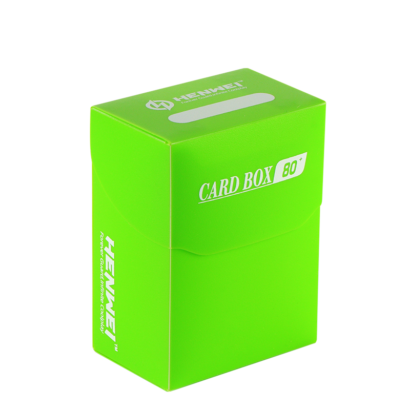 Colorful Plastic 80 Pcs Capacity Card Box