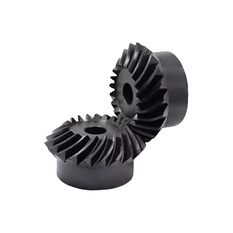 Precision Spiral Bevel Gear 45 Steel Hardened 90 Degree Pinion 2.5Module 18 Teeth to 2.5Module 36 Teeth 1:2 Speed Ratio
