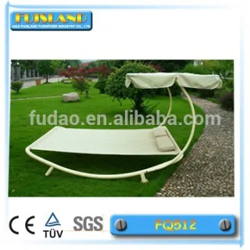 Flat hammock bed hammock with steel stand with canopy