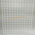 White PVC coated metal grid panel wall decor