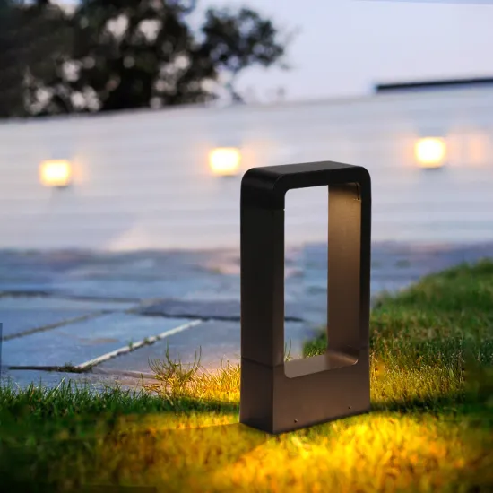Modern Outdoor IP65 LED Lawn Light - Black Decorative Aluminum Cob