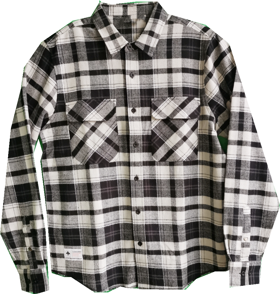 Hombres camisa de franela de algodón casual