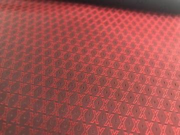 Fodera Jacquard Rosso X Lettera
