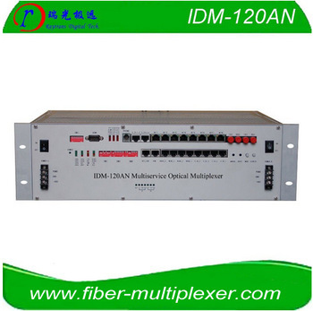 120FXO/FXS 4E1 2FE PCM telephone multiplexer optical transmitter IDM-120AN
