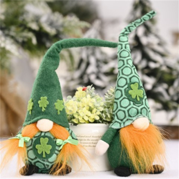 Handmade St Patrick's Day Green Irish Gnome Plush Figurine