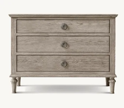 Modern French Mid-Century Wooden Furniture Classic Enclosed Headboard
