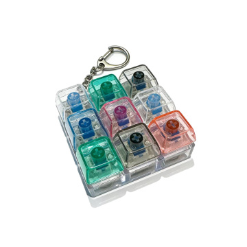 9-Key Mechanical Switch Fidget Keychain