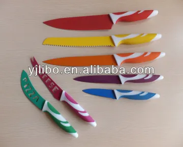 Hot sell stainless steel Non-stick coating Kitchen knife sets