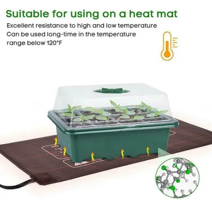 12 Hole Nursery Pots Plant Seed Grows Box Nursery Seedling Starter Garden Yard Tray Hot Nursery Box #25