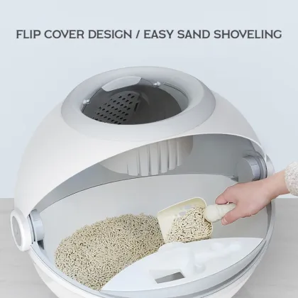 Luxury Large Capacity Enclosed Planet Auto Cat Toilet