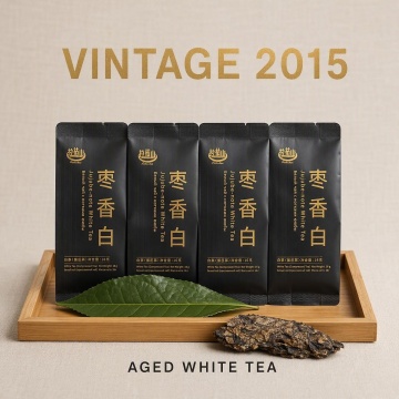 2015 Yunnan Aged White Tea, Jujube‑note Aroma, Compressed Tea, 16g Individual Sachet