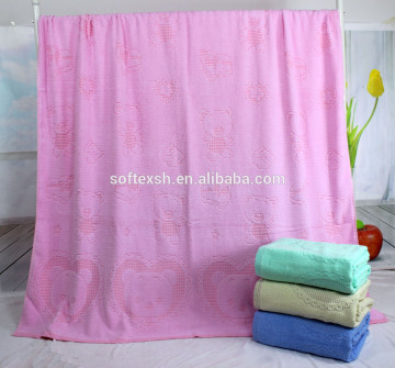 100% cotton velvet pile towelling coverlet