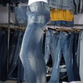 Estilo de moda masculino jeans de pierna recta suelta al por mayor