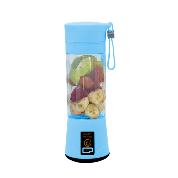 Portable Mini Juicer with 6-Blades - Rechargeable Fruit Juicer Cup with USB Charging