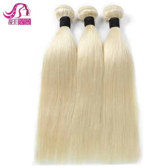 613# blonde color factory price silky straight mink brazilian hair bundles