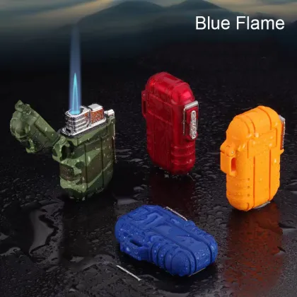 HOT New Design Waterproof Blue Flame Torch Lighter - Windproof Outdoor Lighter