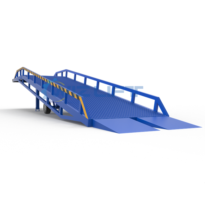 Used Mobile Yard Ramps for 8 Ton Hydraulic Container Loading
