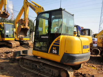 used small excavator komatsu pc56-7-0086-13564850705