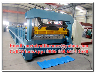 Professional Prepainted Steel Roof Panel Roll Forming Machine Thickness 0.4-0.7mm